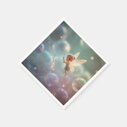 Bubble Fairy Serviette (Ecke)