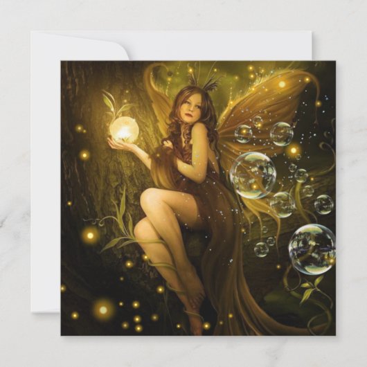 Bubble Fantasy Fairy Card (Vorderseite)
