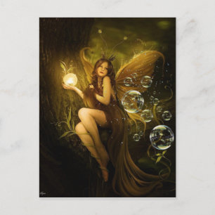 Bubble Fantasy Fairy Postkarte