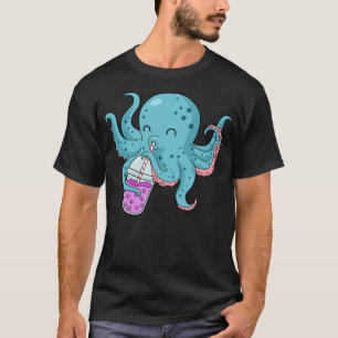 Bubble-Geschenk Kinder Oktopus Boba Bubble-Tiere T-Shirt