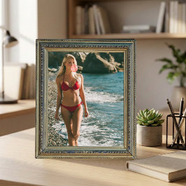 Bubble Gum Beach Babe Coastal Sommer Wandkunst Poster