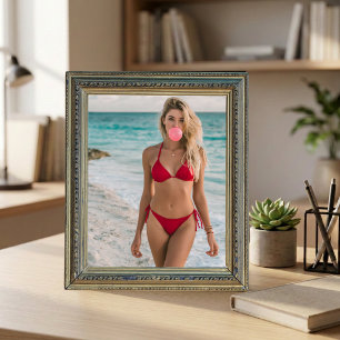 Bubble Gum Beach Babe Küsten Sommer Wandkunst  Poster