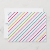 BUBBLE GUM BUBBLE GUM GENDER REVEAL INVITATION EINLADUNG (Rückseite)