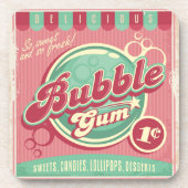 Bubble Gum Cork-Backed Untersetzer (Vorderseite)