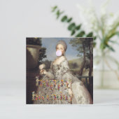 Bubble gum Diva Luisa de Parma Happy Birthday Karte (Stehend Vorderseite)