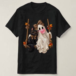 Bubble Gum Geist Schwarze Katze Leopard Kokette Sc T-Shirt