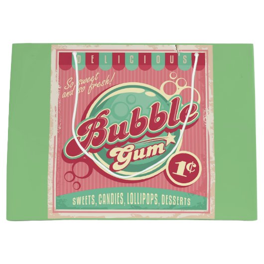 Bubble Gum Gift Bags Große Geschenktüte (Vorderseite)