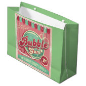 Bubble Gum Gift Bags Große Geschenktüte (Vorderseite Schrägansicht)