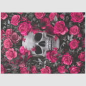 Bubble Gum Pink Skull Decoupage paper  Seidenpapier (Vorderseite)