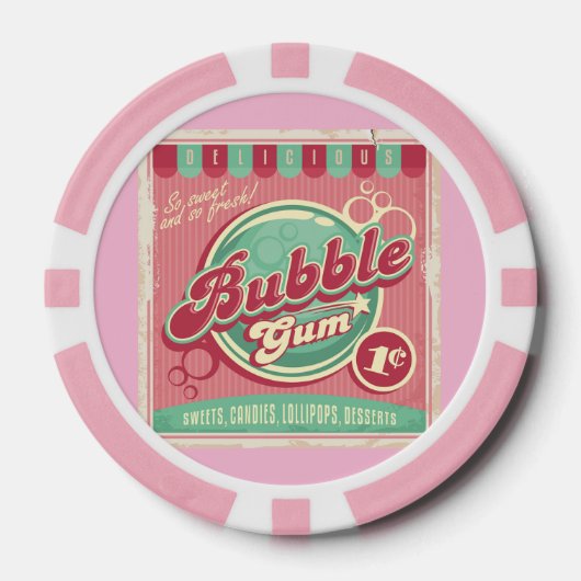 Bubble Gum Poker Chips (Vorderseite)
