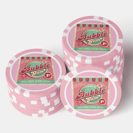 Bubble Gum Poker Chips (Stapel)