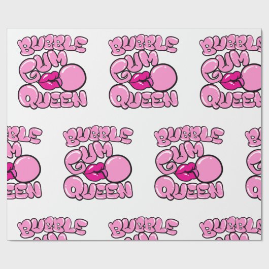 Bubble Gum Queen Bubblegum Geschenkpapier (Flach)