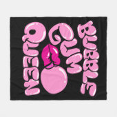 Bubble Gum Queen Fleecedecke (Vorderseite (Horizontal))