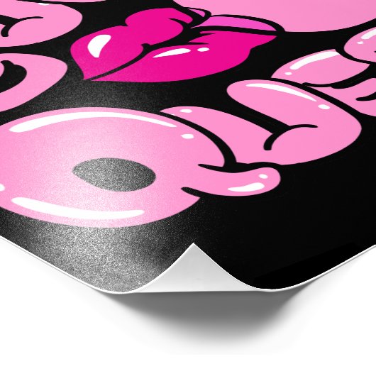 Bubble Gum Queen Fotodruck (Ecke)
