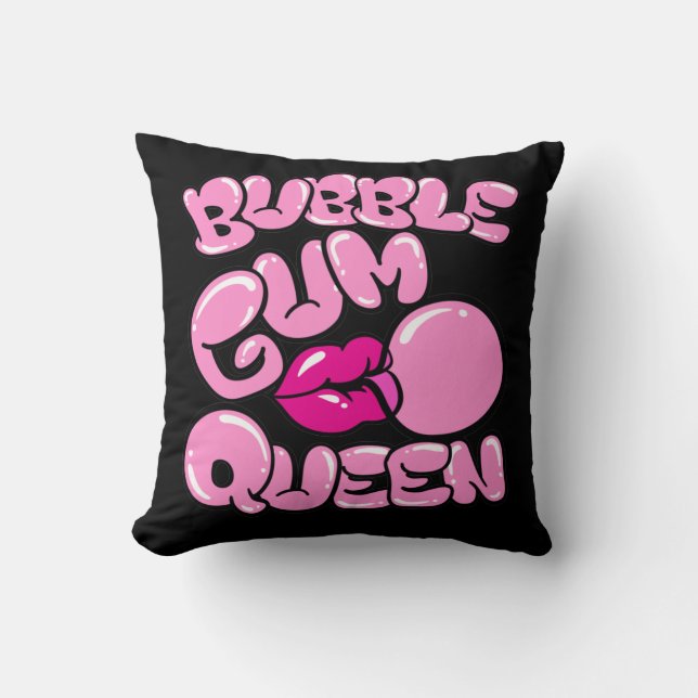 Bubble Gum Queen Kissen (Vorderseite)