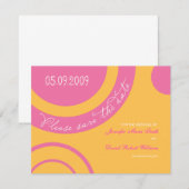 Bubble Gum Save the Date (Vorne/Hinten)