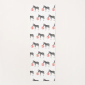 Bubble Gum Zebra Blasble Muster Yogamatte (Vorderseite)