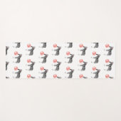 Bubble Gum Zebra Blasble Muster Yogamatte (Vorderseite (Horizontal))