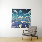 Bubble Landschaft Wand Kunstwerk Wandteppich (Beispiel)