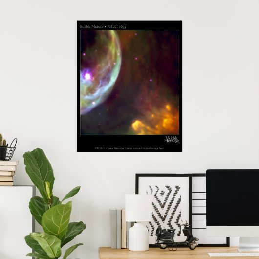 Bubble Nebula - NGC 7635 Hubble Teleskop Poster (Heimbüro)