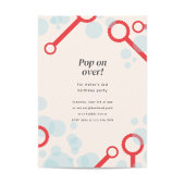 Bubble Party Geburtstagsladen Einladung