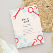 Bubble Party Geburtstagsladen Einladung