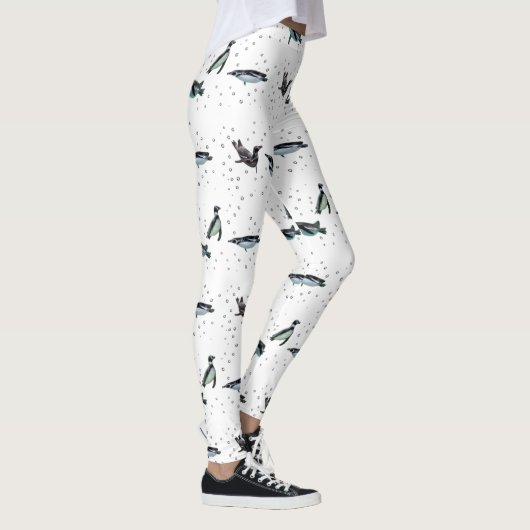 Bubble Pinguine Leggings (Farbe auswählen) (Rechts)