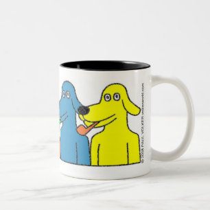 BUBBLE-PIPE HUNDE $14,95 ZWEIFARBIGE TASSE