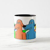BUBBLE-PIPE HUNDE $14,95 ZWEIFARBIGE TASSE (Mittel)