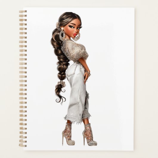Bubble Ponytail Planner Planer (Vorderseite)