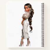 Bubble Ponytail Spiral Notebook Notizblock (Rückseite)