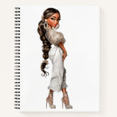 Bubble Ponytail Spiral Notebook Notizblock (Vorderseite)