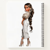 Bubble Ponytail Spiral Notebook Notizblock (Rückseite)