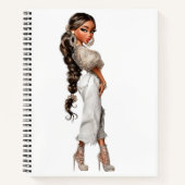Bubble Ponytail Spiral Notebook Notizblock (Vorderseite)