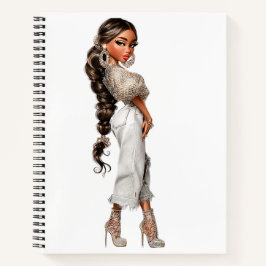 Bubble Ponytail Spiral Notizbuch