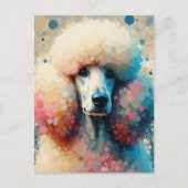 Bubble Poodle Postkarte (Vorderseite)