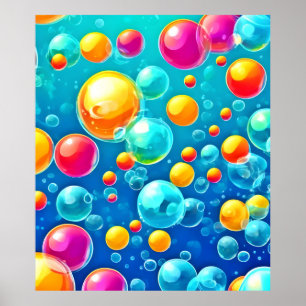 Bubble Pop Freude Poster