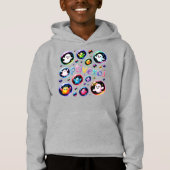 Bubble Pop Halloween Pals Cute Kids Ghost Apparel Hoodie (Vorderseite)