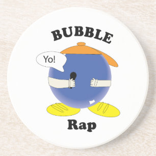 Bubble Rap Lustiger Wortwitz Charakter Cartoon-Des Getränkeuntersetzer