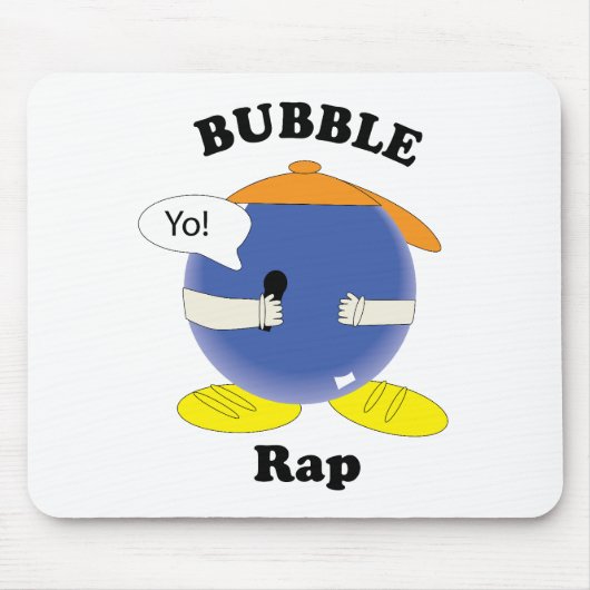 Bubble Rap Lustiger Wortwitz Charakter Cartoon Lus Mousepad (Vorne)