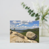 Bubble Rock Acadia Park, ME Postkarte (Stehend Vorderseite)