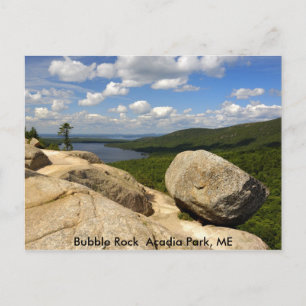 Bubble Rock Acadia Park, ME Postkarte