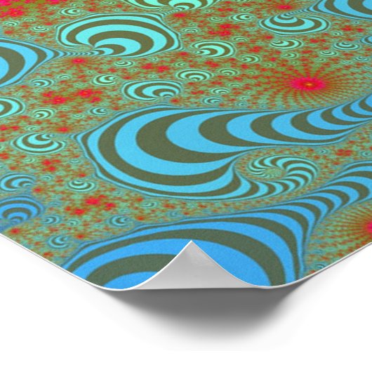 Bubble Roses Poster (Ecke)