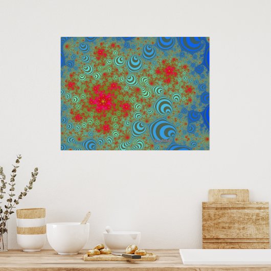 Bubble Roses Poster (Küche)