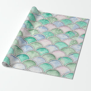 Bubble-Scallops-Design auf Verpackungspapier Geschenkpapier