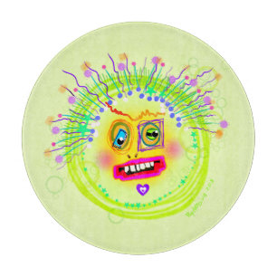 Bubble Smile Meemogie Emoji Kunst Schneidebrett