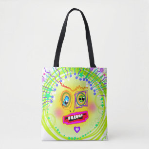 Bubble Smile Meemogie Emoji Kunst Tasche