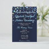 Bubble Stars Einladung (Stehend Vorderseite)