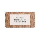 Bubble Strick Stitch Pattern von Shirley Taylor Adressaufkleber (Vorne)