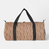 Bubble Strick Stitch Pattern von Shirley Taylor Duffle Bag (Vorderseite)